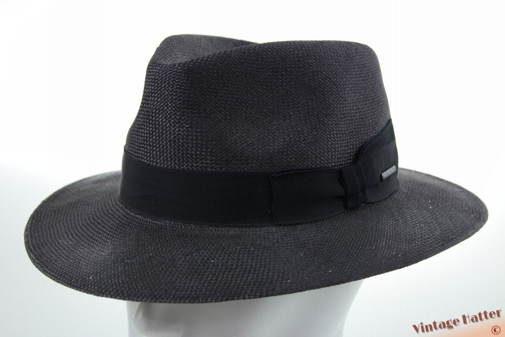 Zomer panama hoed Stetson Traveller antraciet L 59,5 Nieuw, Stetson, Hoed, Nieuw, Ophalen of Verzenden