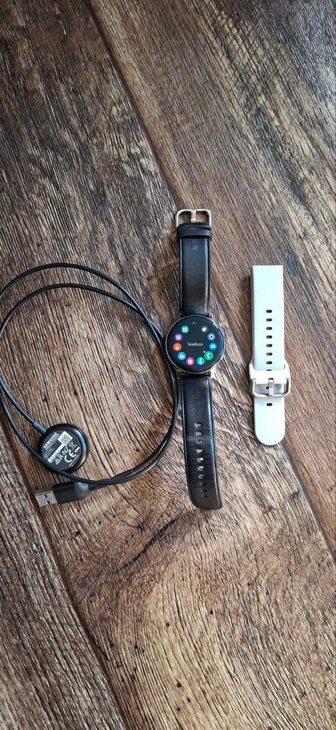 Samsung Galaxy Watch Active 2 40mm met extra bandje, Conditie, Gebruikt, Zwart, Ophalen of Verzenden