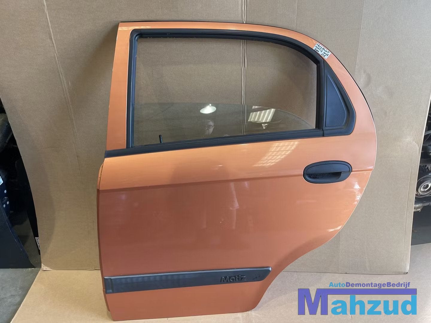 CHEVROLET MATIZ oranje 59U links achter deur slot raam hende, Gebruikt, Info@gm.com, Chevrolet, Deur