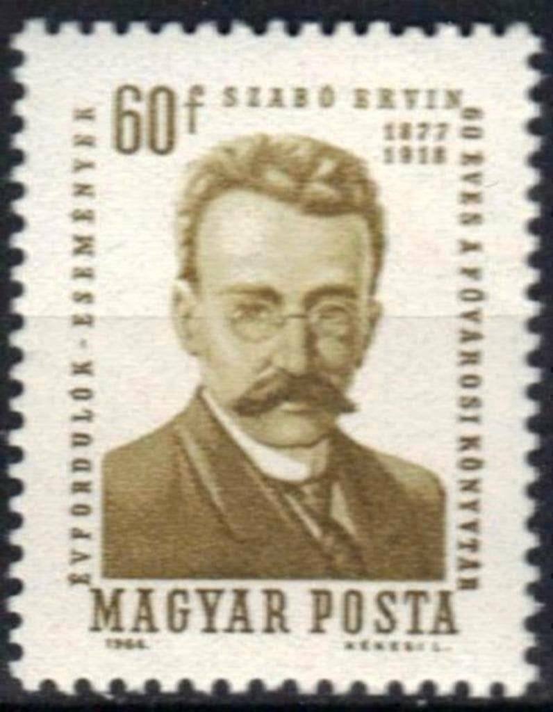 Hongarije 1964 - Yvert 1681 - Ervin Szabo (PF), Verzenden, Postfris