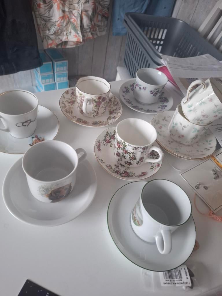 Diverse kop en schotels vintage, Ophalen