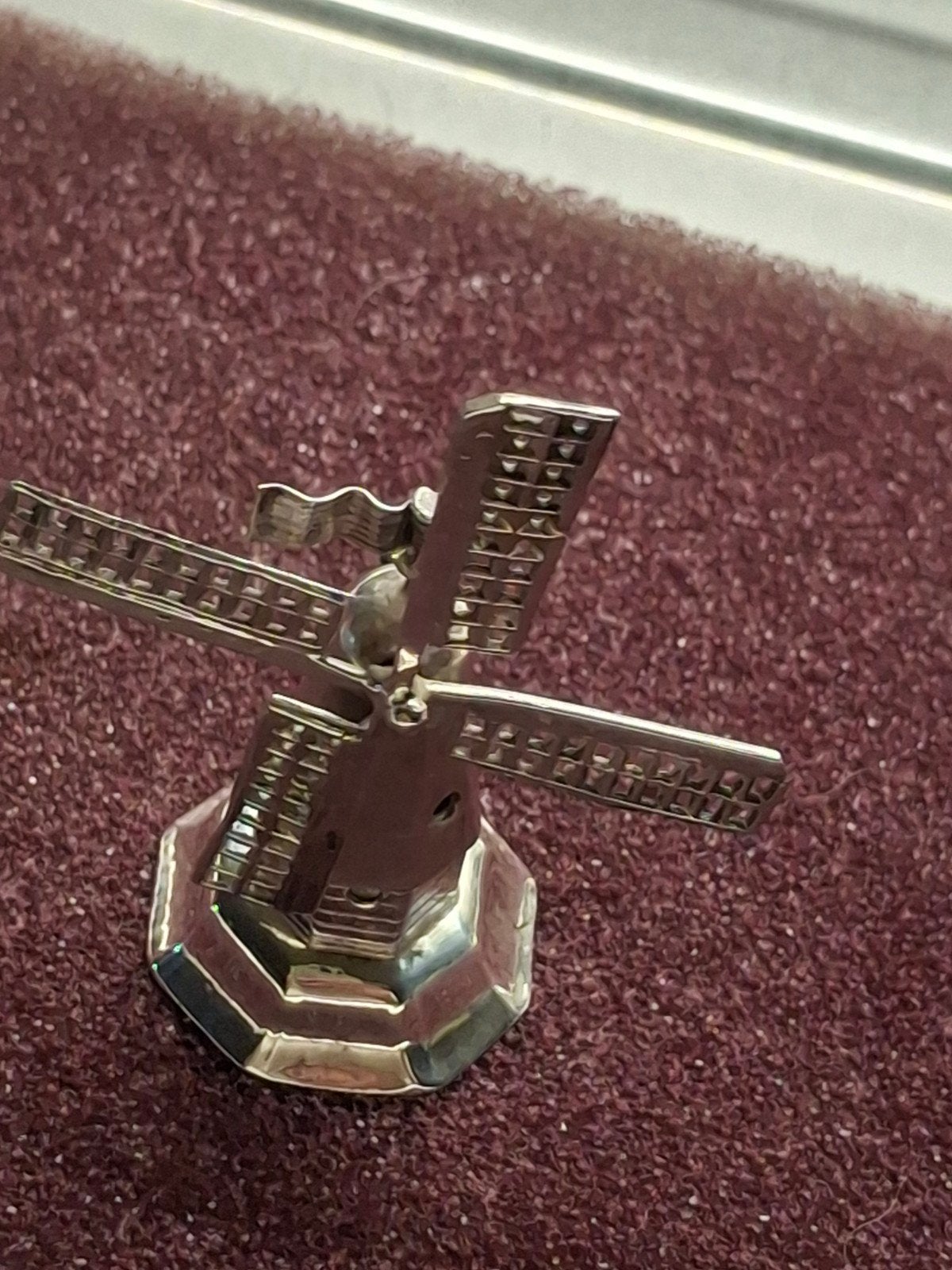 zilveren  miniatuur  molen, Antiek en Kunst, Verzenden