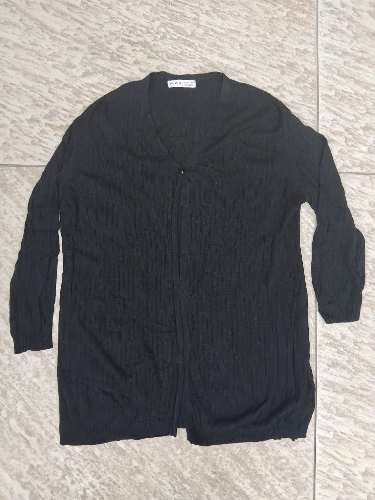 Halflang vest zwart maat 140 vestje, Ophalen of Verzenden, Zo goed als nieuw, Meisje, Trui of Vest