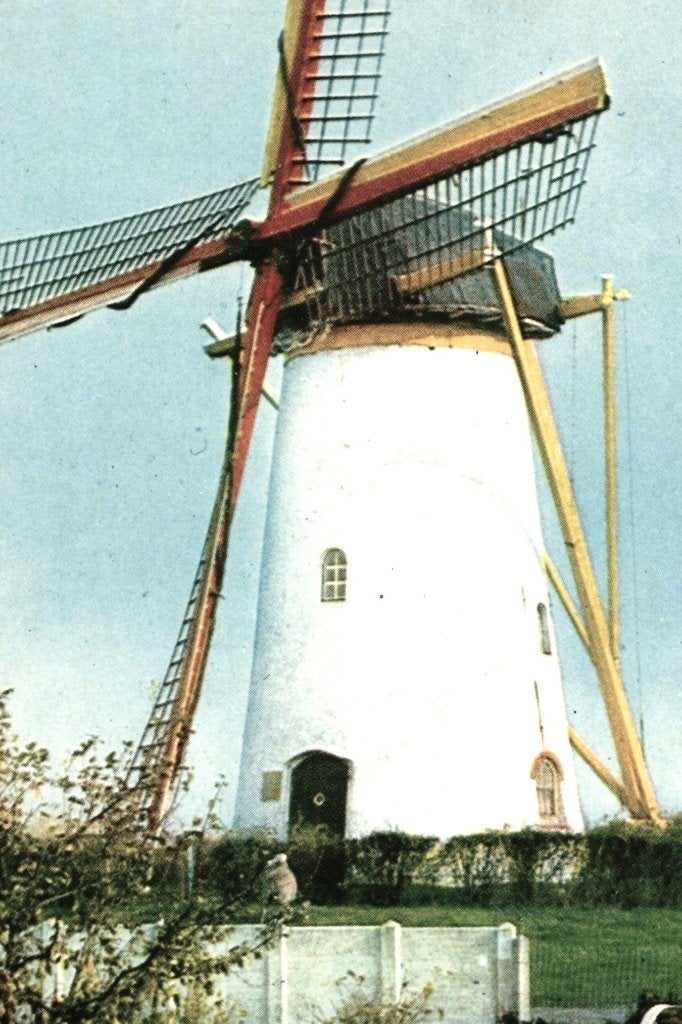 936087 Biggekerke molen 1964 Klederdracht Molen Gelopen, Ophalen of Verzenden, 1960 tot 1980, Gelopen, Zeeland