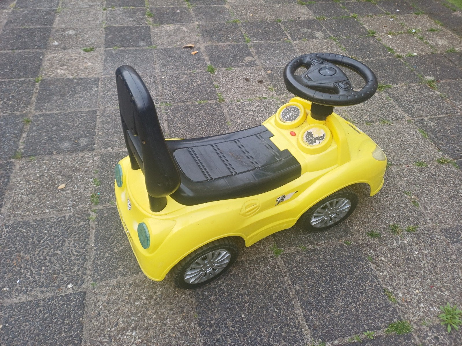 Gele loopauto voor kinderen, Ophalen, Gebruikt, Loopvoertuig