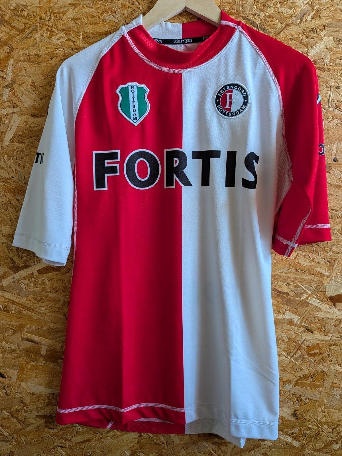 Feyenoord Rotterdam 2004/2005 Kappa Fortis, Maat L, Ophalen of Verzenden, Gebruikt, Shirt