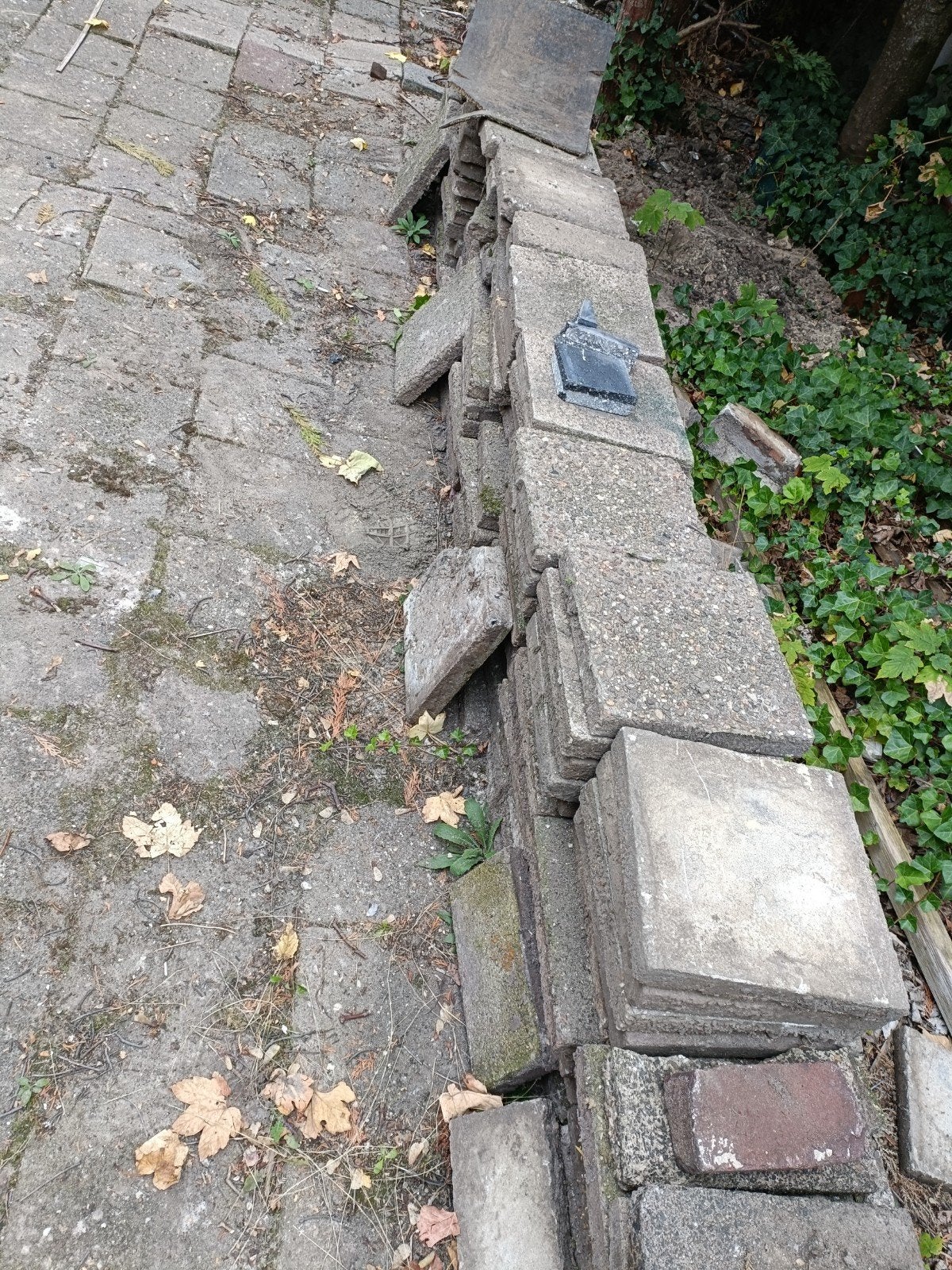 Gebruikte betonnen terrastegels stoeptegels, Ophalen, Gebruikt, 10 m² of meer, Beton