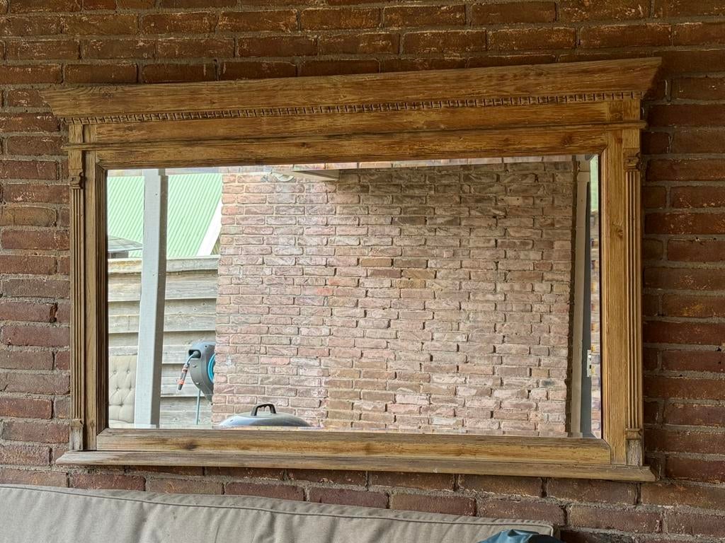Mooie authentieke spiegel, Ophalen, Gebruikt, 125 cm of meer, Minder dan 100 cm