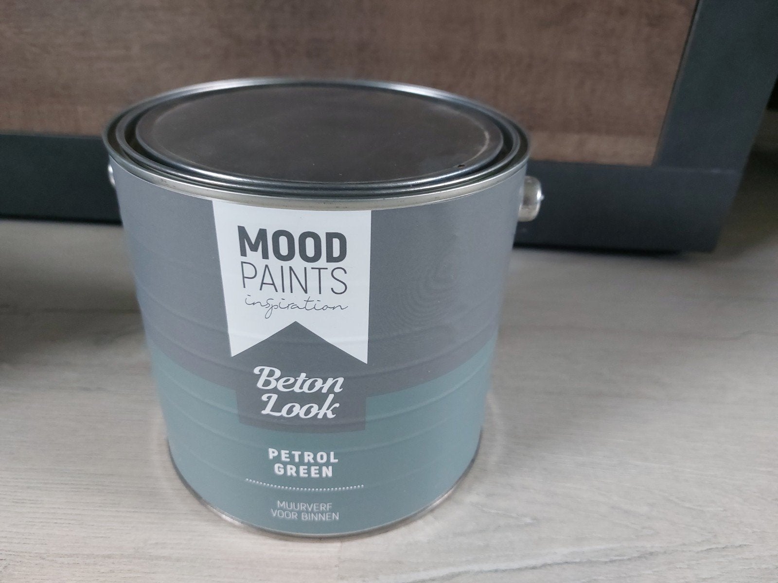 Blik Mood Paints Inspiration, Petrol Green, beton look, Ophalen of Verzenden, Nieuw, Groen