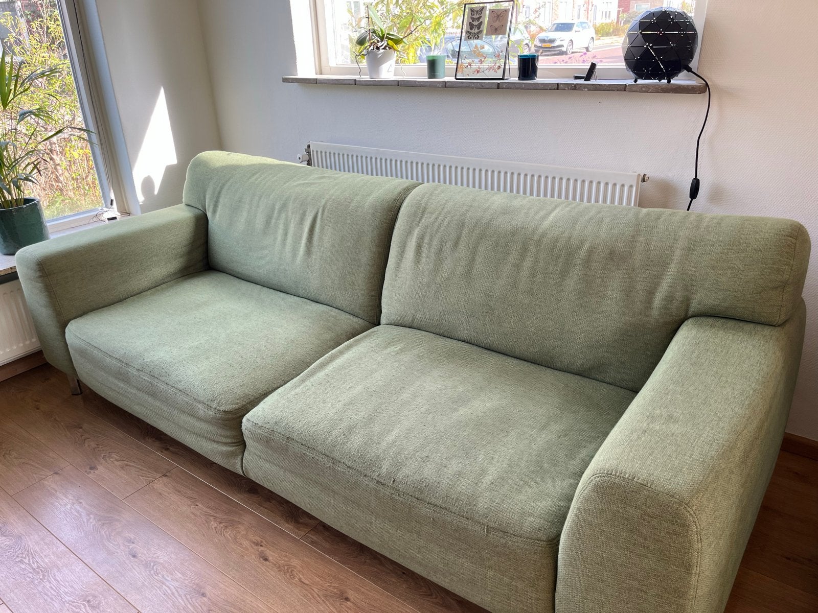 GRATIS Groene 3 zits bank van Inhouse - moet vandaag weg !