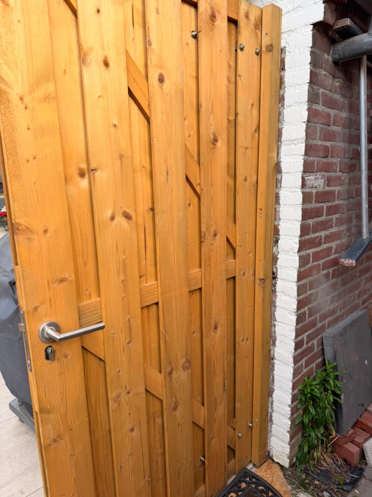 Tuinpoort, Ophalen, Minder dan 3 meter, Hout, 1 tot 2 meter
