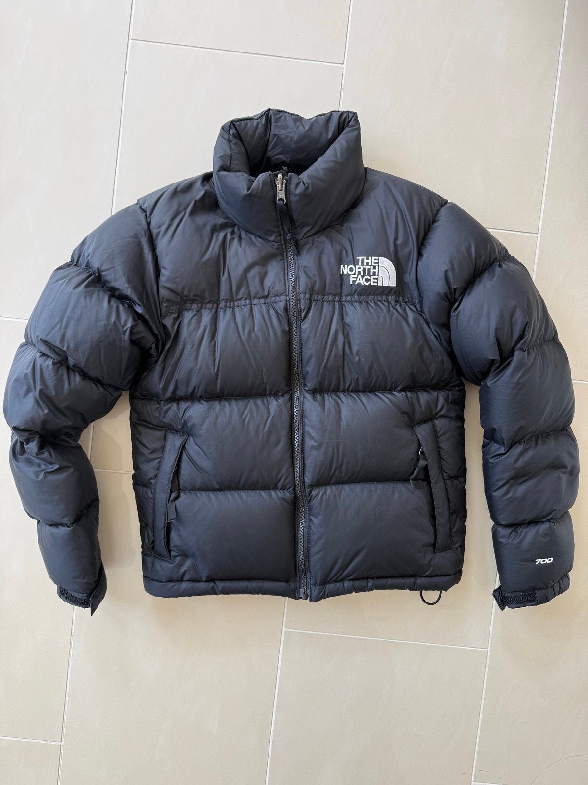 The North Face Nuptse 700 donsjack - Zwart - Maat XS, Ophalen of Verzenden, Zo goed als nieuw, Maat 34 (XS) of kleiner, Zwart