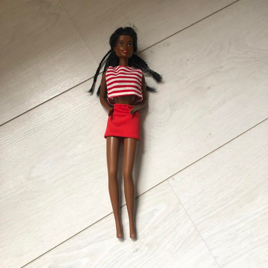 Barbie van Mattel 1987 met donkere huid, Verzamelen, Ophalen of Verzenden, Gebruikt, Pop