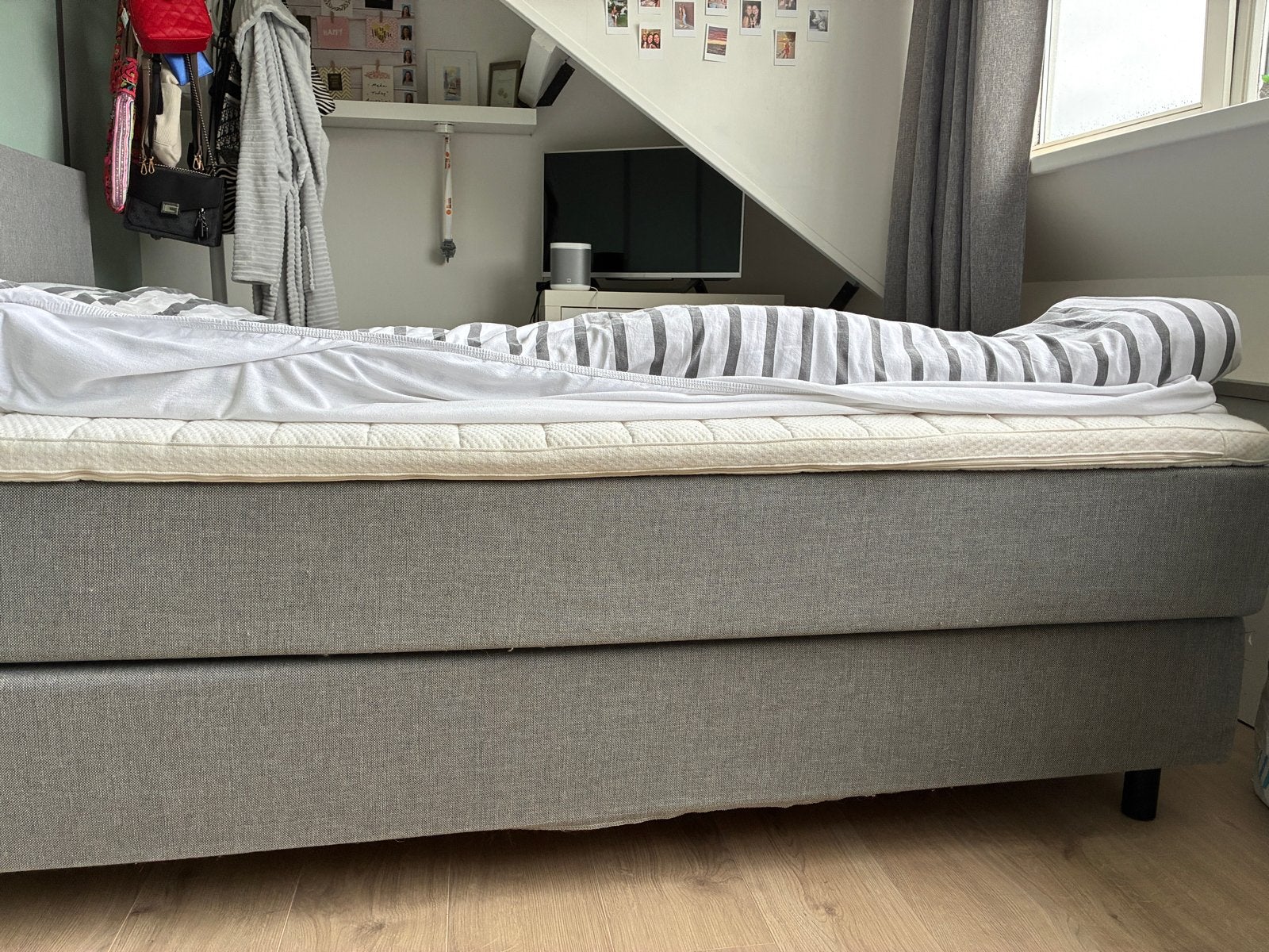 Foto 4 van Boxspring 180x200 cm met topper en hoofdbord