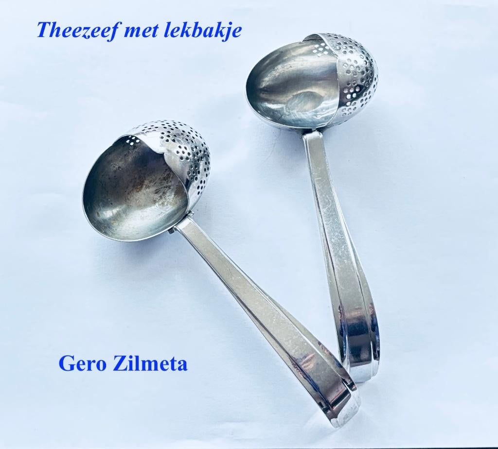 Gero Zilmeta Theezeef met lekbakje nr 5160 Thee-Ei, Antiek en Kunst, Ophalen