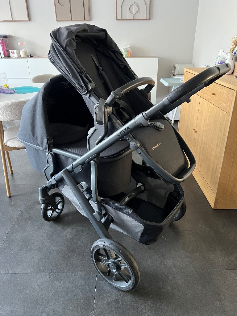 Uppababy Vista V2 duo, Kinderen en Baby's, Gebruikt, Verstelbare duwstang, Ophalen, Kinderwagen