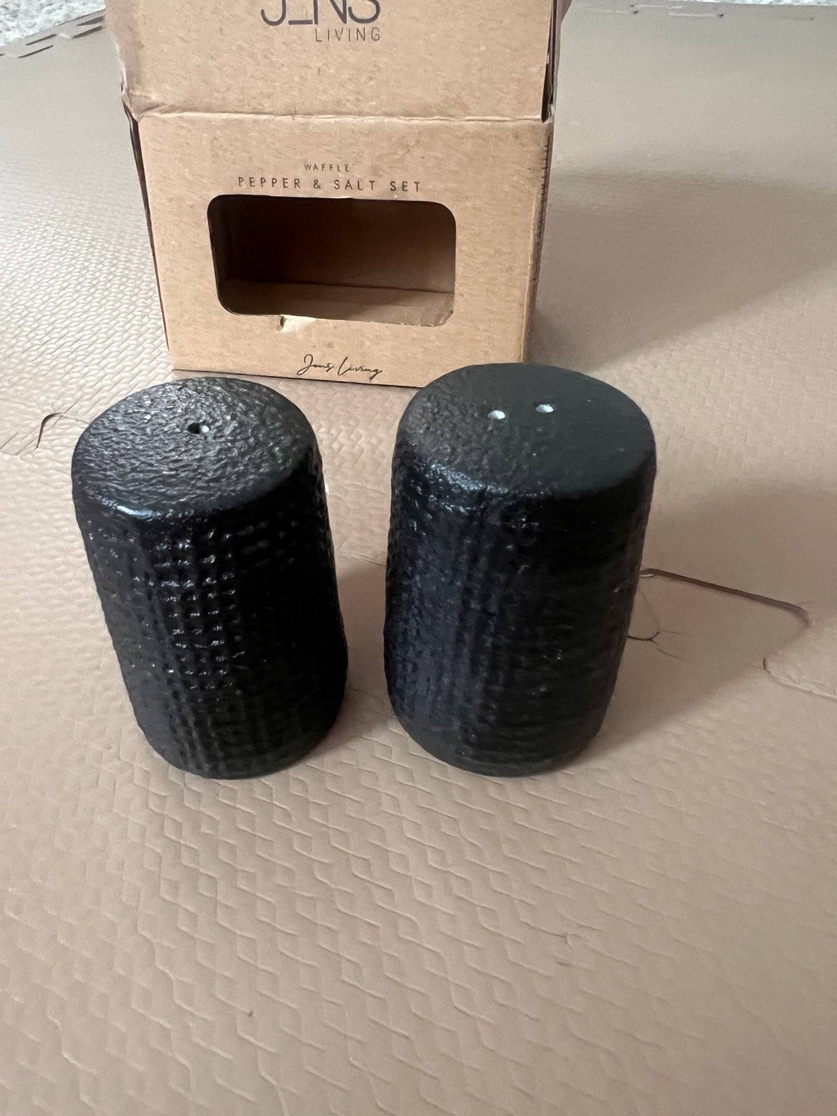 Wafel peper- en zoutstel van Jens Living, Ophalen, Overige typen, Nieuw, Zwart