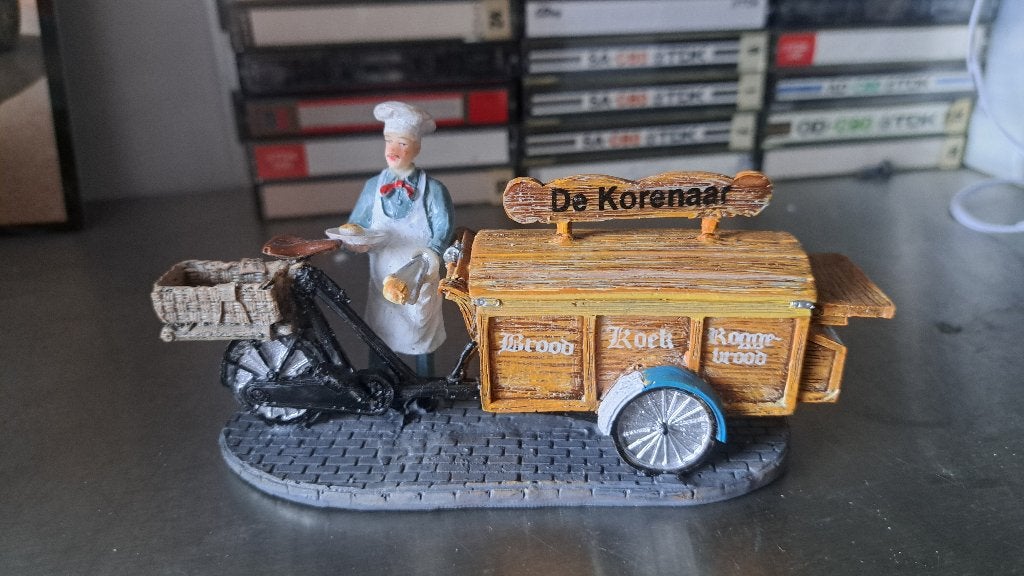 De Korenaar,bakker met bakfiets voor kerstdorp (Z268-55), Ophalen of Verzenden, Zo goed als nieuw