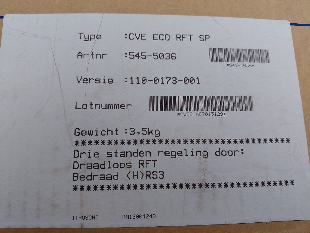 Itho Daalderop box is NIEUW 545-5036, Ophalen, Nieuw, Afzuiger