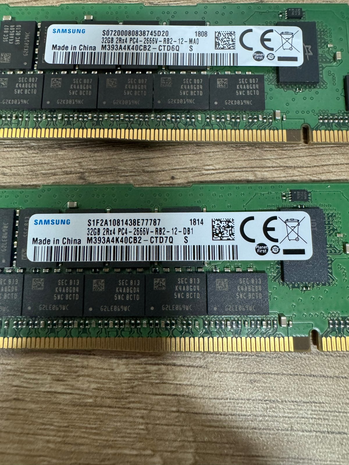 128GB Samsung DDR4 ECC RDIMM 2666MHz (4x32gb), Gebruikt, Server, DDR4, Ophalen of Verzenden