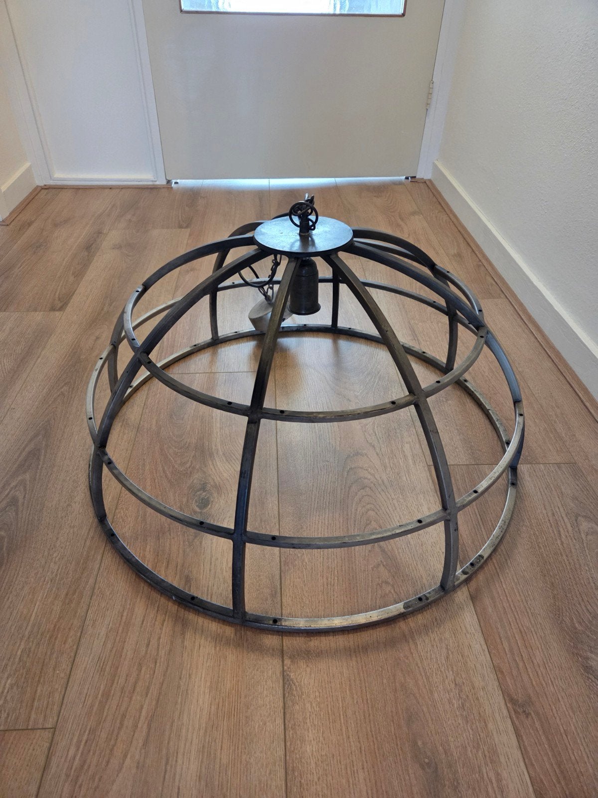 WoonStijl Hanglamp Ø70 dome / Oud zilver, Ophalen, Gebruikt, Metaal, E27 (groot)