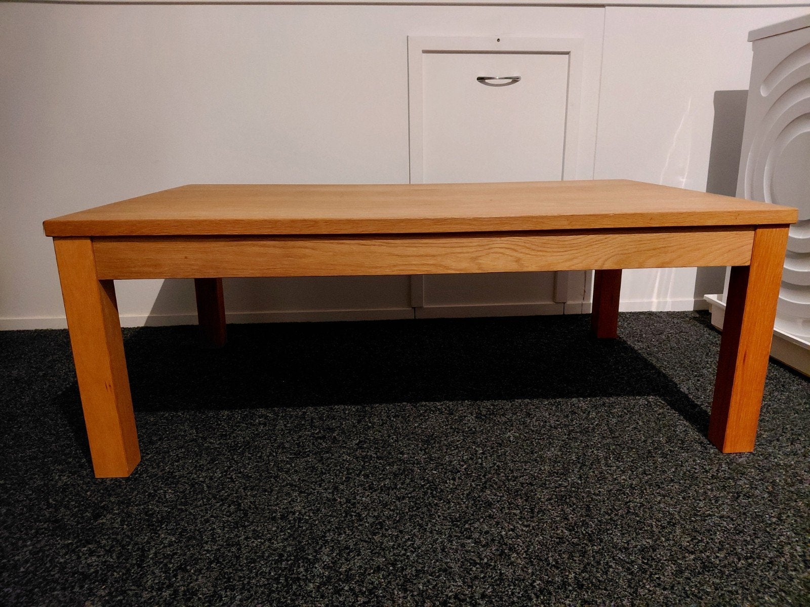 Nette salontafel, Huis en Inrichting, Ophalen, Gebruikt, 100 tot 150 cm, Eikenhout