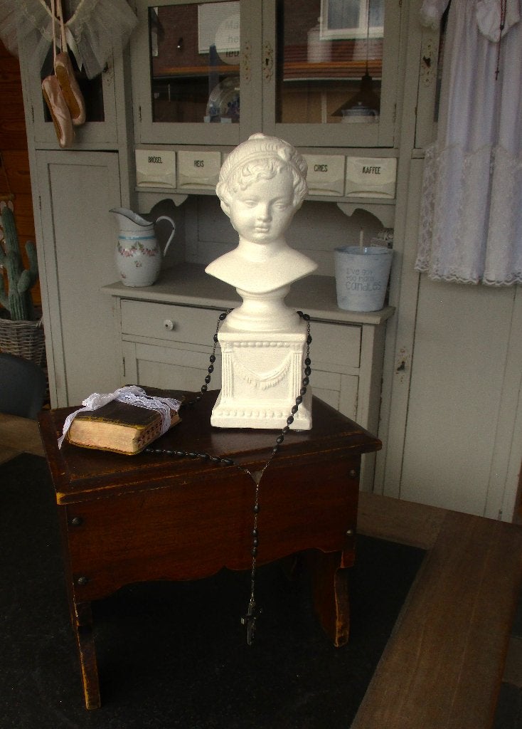 mooi brocante borstbeeldje, Ophalen of Verzenden