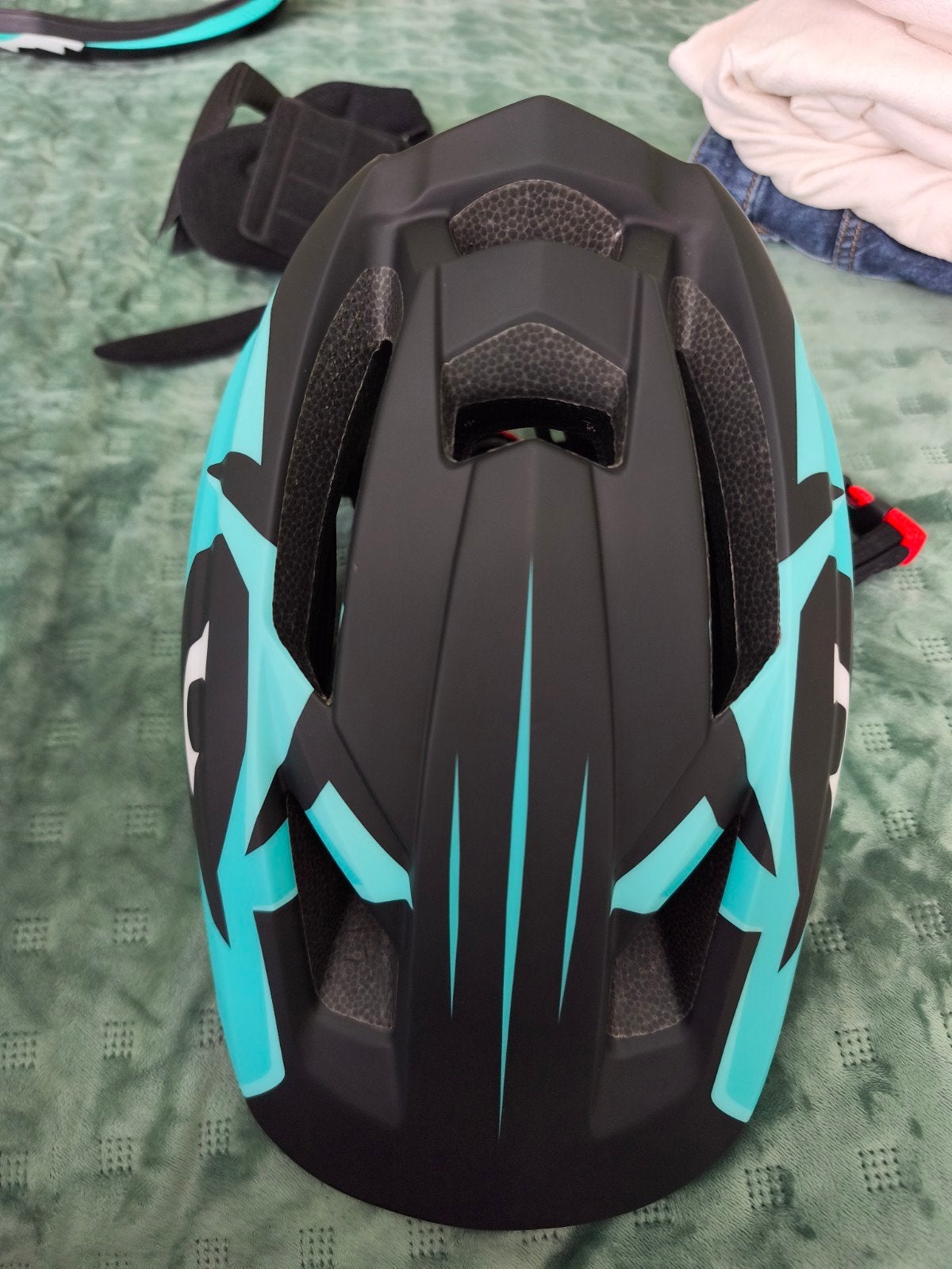 Lixada Fietshelm - Turquoise en Zwart, Fietsen en Brommers, Fietsaccessoires | Fietshelmen, Ophalen, Nieuw, Overige maten, Lixada