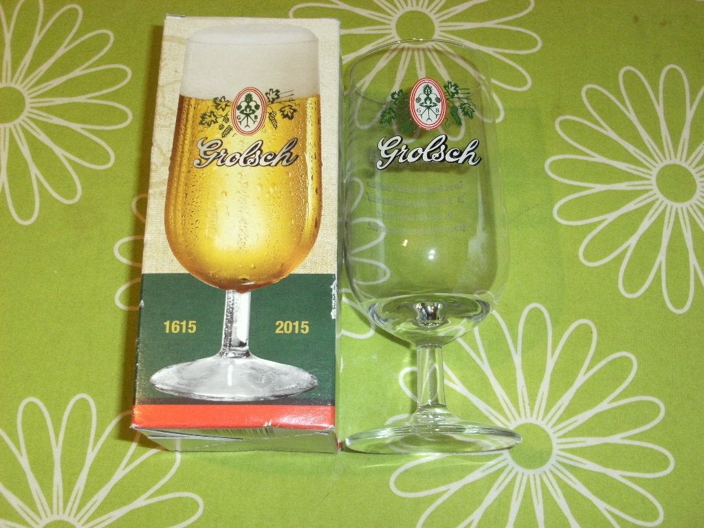 Grolsch Bierglas 400 jaar Karakter, Ophalen of Verzenden, Zo goed als nieuw, Glas of Glazen, Grolsch