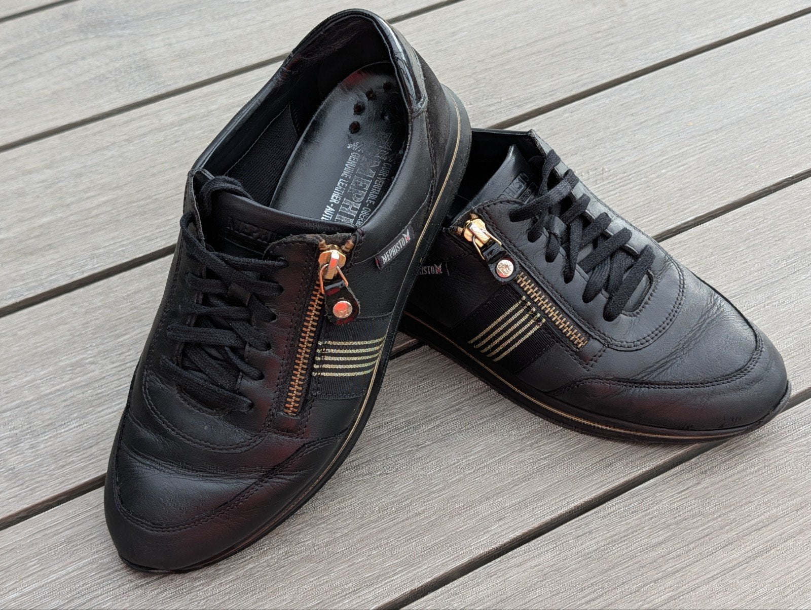 Mephisto lederen schoen maat 38 (maat 5), Kleding | Dames, Schoenen, Ophalen of Verzenden, Zo goed als nieuw, Zwart, Sneakers of Gympen