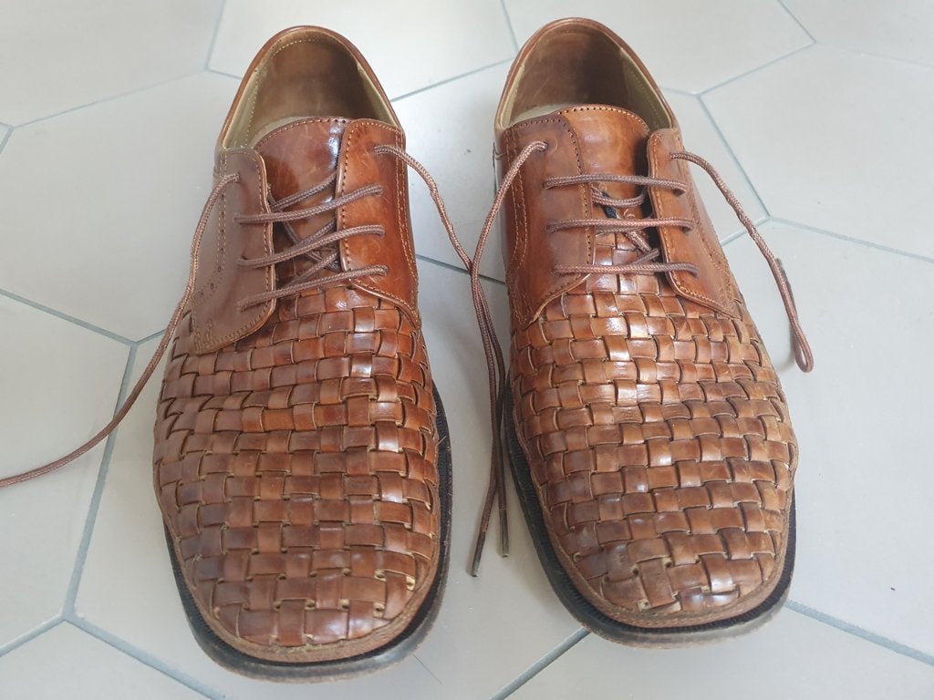 luchtige leren herenschoenen Galizio Torresi - maat 41, Kleding | Heren, Bruin, Ophalen of Verzenden, Gedragen, Veterschoenen