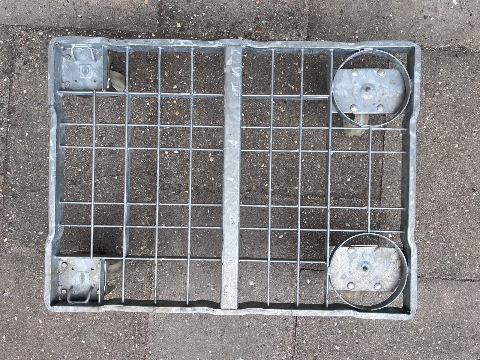 Metalen transportkat met wielen, Doe-het-zelf en Verbouw, Transportwagens, Minder dan 60 liter, Ophalen, Gebruikt, Transportkar