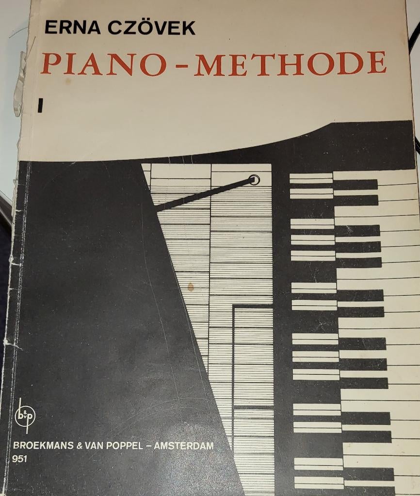 ERNA CZÖVEK PIANO-METHODE Bladmuziek leer boek retr, Gebruikt, Klassiek, Overige soorten, Ophalen of Verzenden