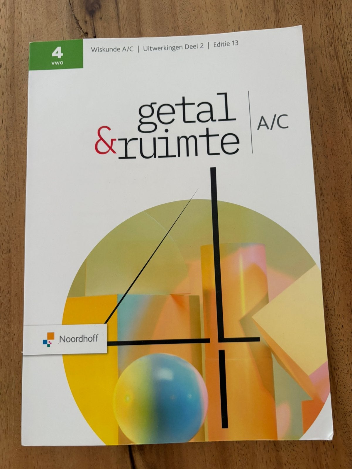 Getal en ruimte 4 vwo uitwerkingenboek, Boeken, Schoolboeken, Ophalen of Verzenden, Zo goed als nieuw, VWO, Wiskunde A