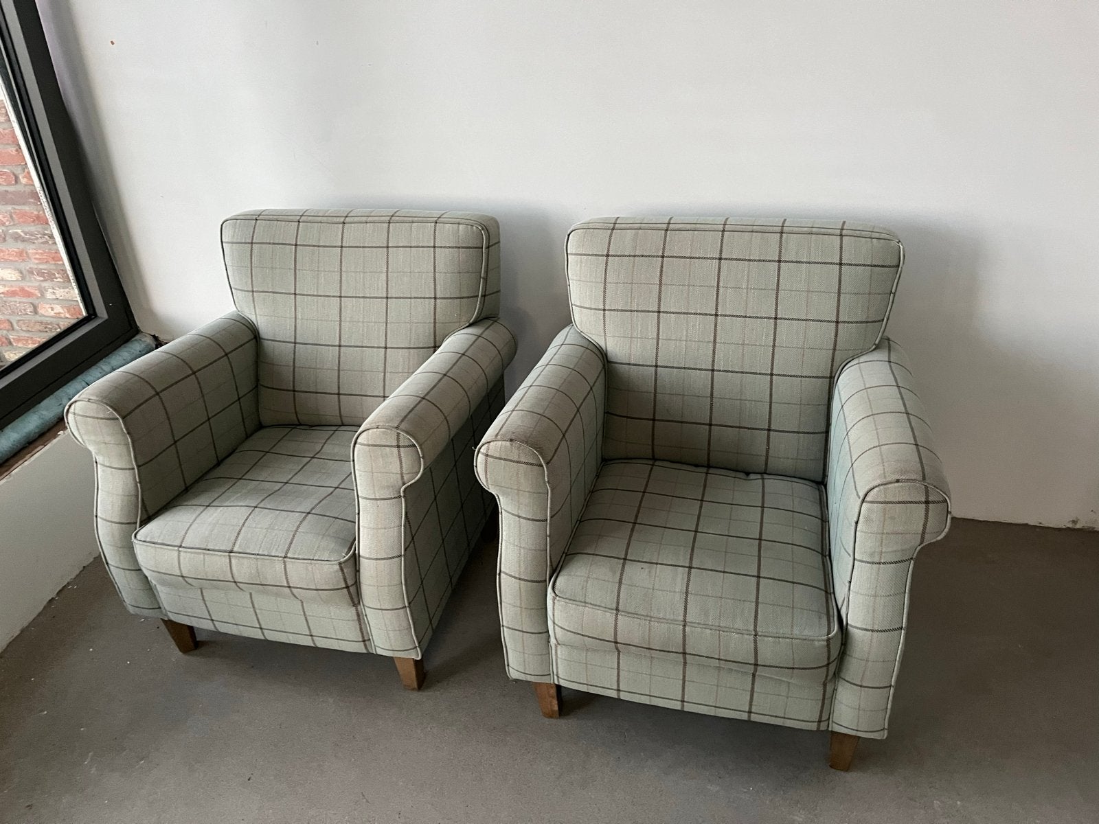 Twee prachtige fauteuils van Meubitrend, Ophalen, Gebruikt, Stof, 75 tot 100 cm