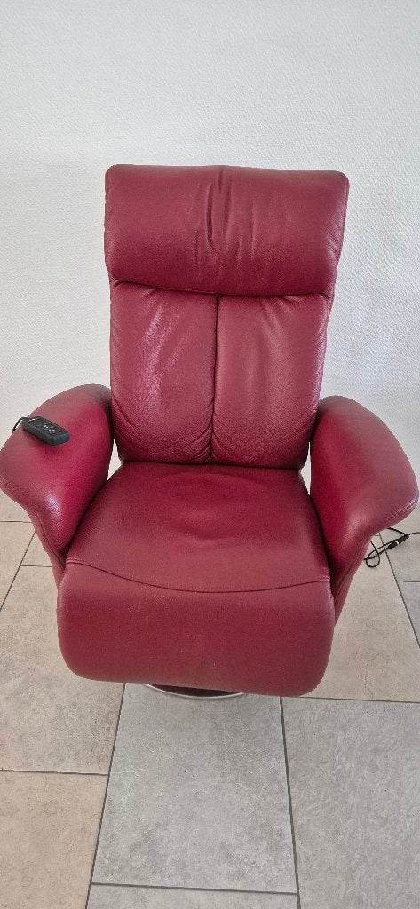 Meubelzorg relax fauteuil en sta-op stoel, Ophalen, Zo goed als nieuw, 75 tot 100 cm, Leer