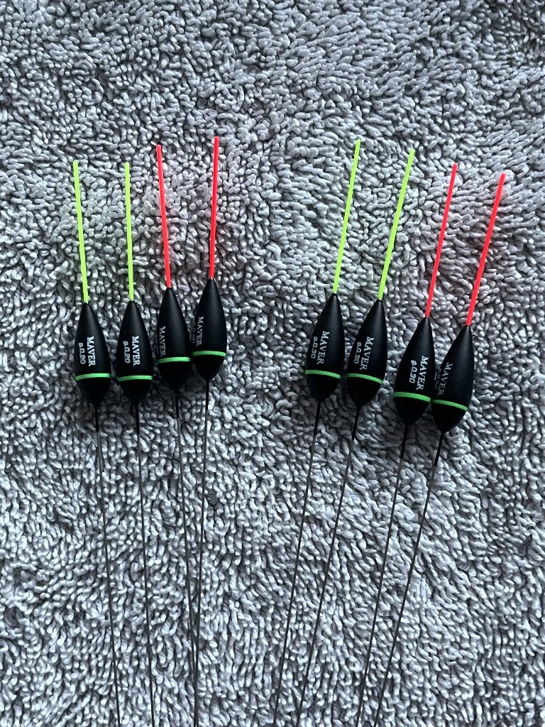 adv 292 / NIEUW serie 8 dobbers MAVER, Ophalen of Verzenden, Nieuw, Dobber of Lood