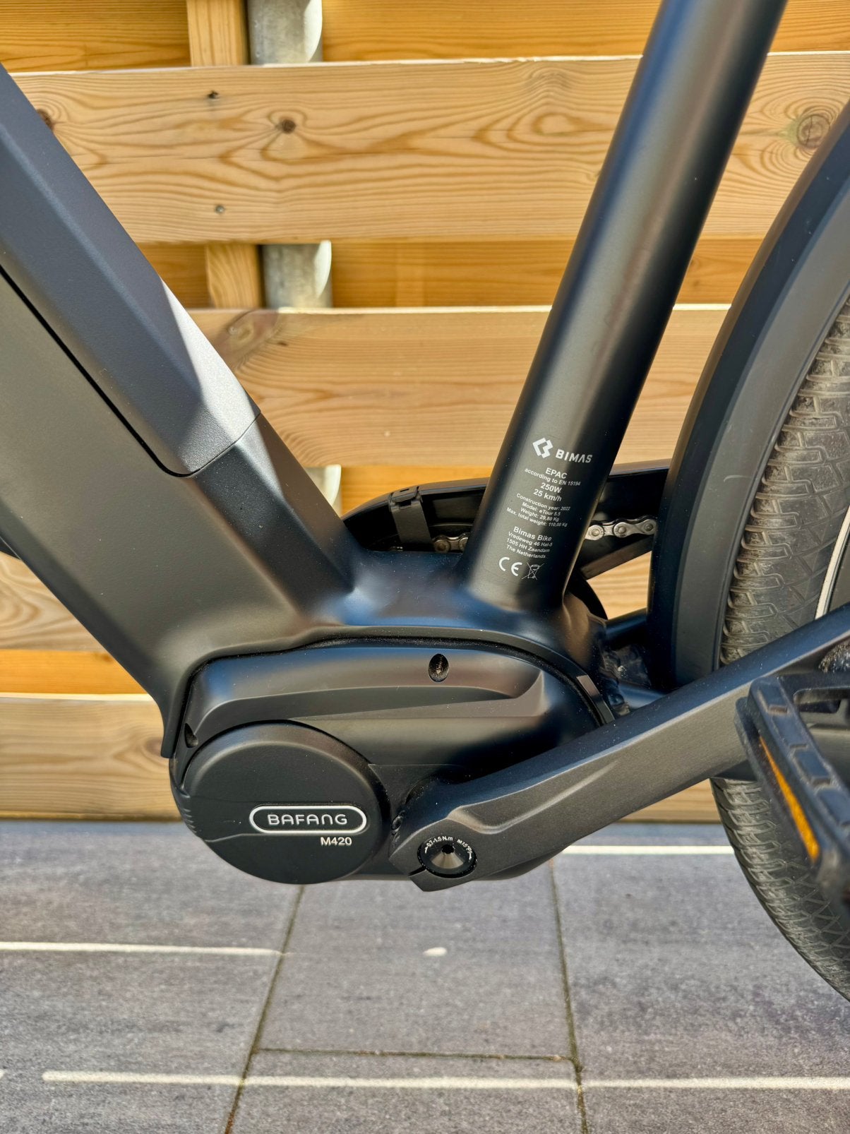 Bimas E Tour 5.5 Elektrische fiets heren 57 cm, z.g.a.n., Zo goed als nieuw, 50 km per accu of meer, 55 tot 59 cm, Ophalen