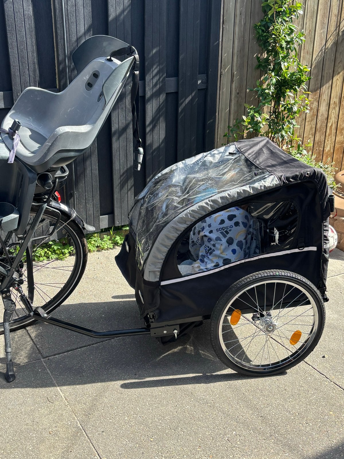 Fietskar / Loopkar / Renkar - Zo goed als nieuw, Opvouwbaar, 20 tot 40 kg, Ophalen of Verzenden, Zo goed als nieuw