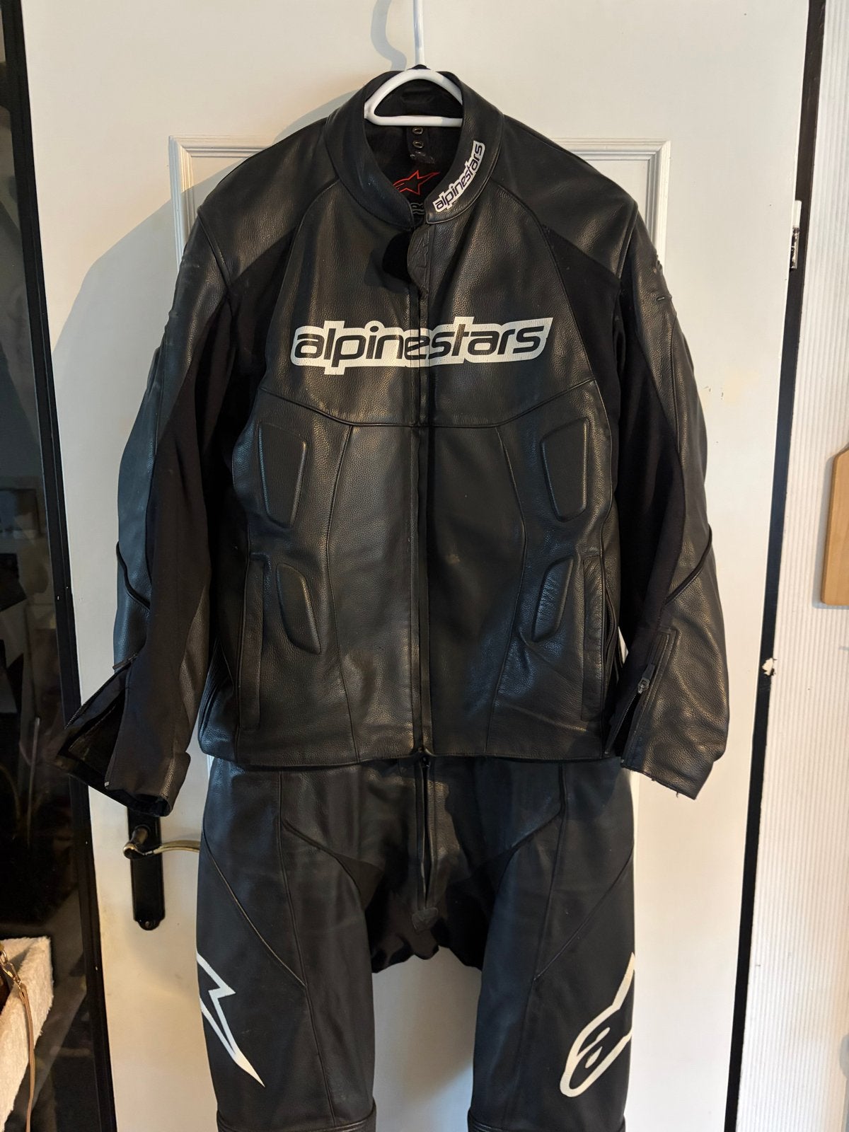 Alpinestars Leren Motorpak - Zwart XL (Maat EU 58), Ophalen of Verzenden, Tweedehands, Heren, Combipak