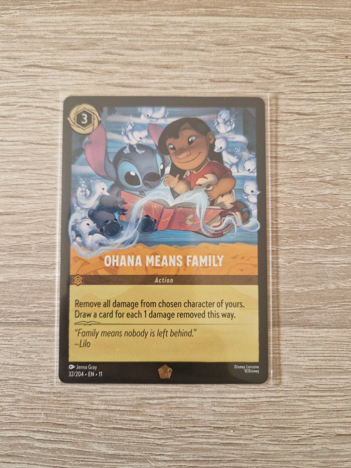 Ohana Means Family #32 11WSP lorcana disney, Ophalen of Verzenden, Zo goed als nieuw, Losse kaart
