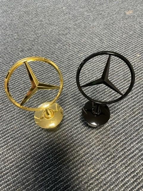 Goud mercedes ster glans zwart ster w222 w213 w212 w211 w221, Ophalen of Verzenden