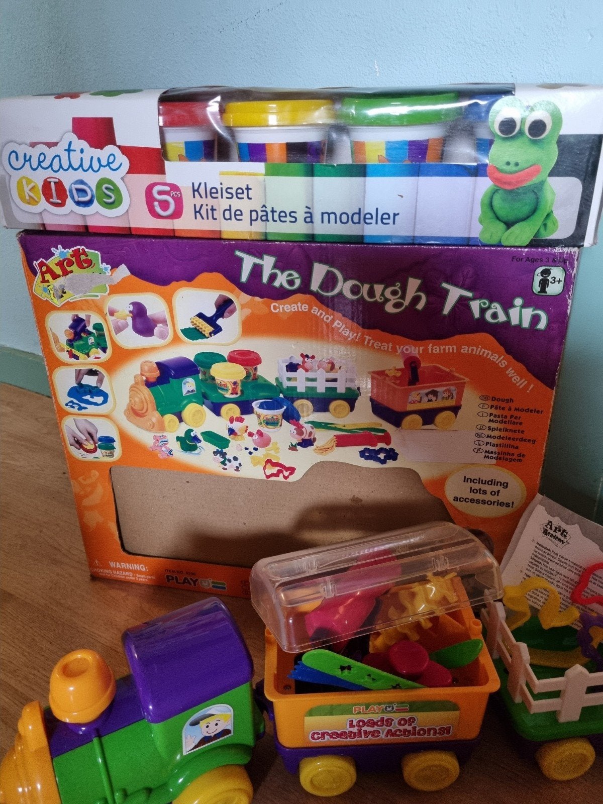 Onwijs gave, leuke klei treinset., Kinderen en Baby's, Ophalen of Verzenden, Zo goed als nieuw, Knutselen