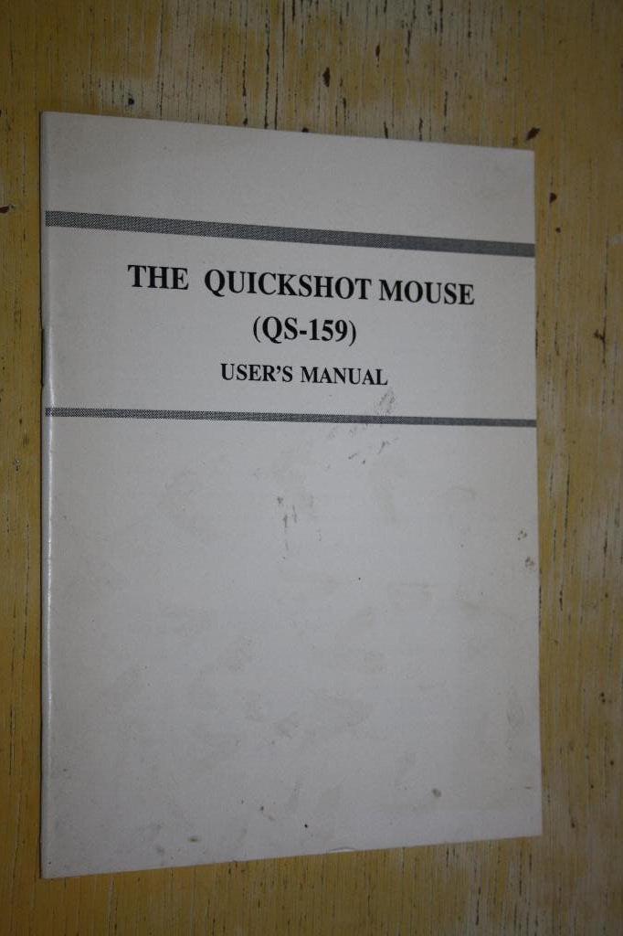 The Quickshot Mouse (QS-159)  User's Manual, Ophalen of Verzenden, Zo goed als nieuw, Internet of Webdesign
