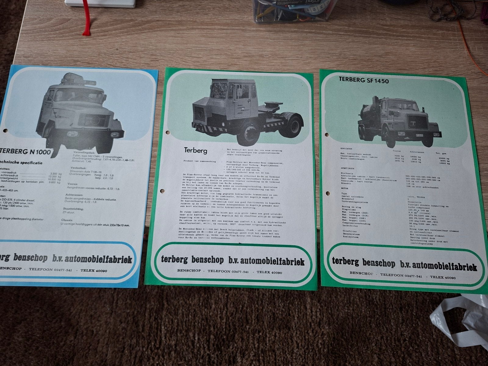 Terberg SF 1450 en N 1000, Ophalen of Verzenden, Gelezen, Volvo