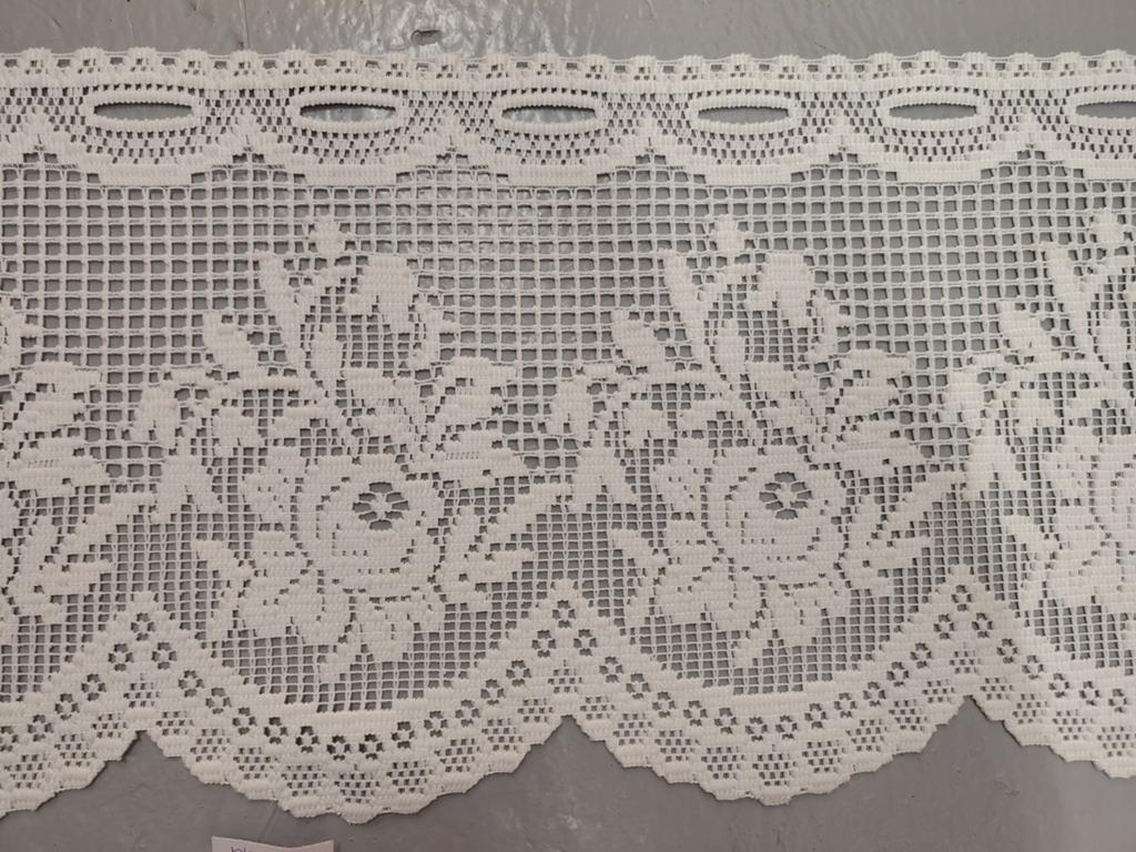 Nieuw vitrage met bloemenpatroon, 30 cm x 3.30 m, Huis en Inrichting, Stoffering | Gordijnen en Lamellen, Ophalen of Verzenden