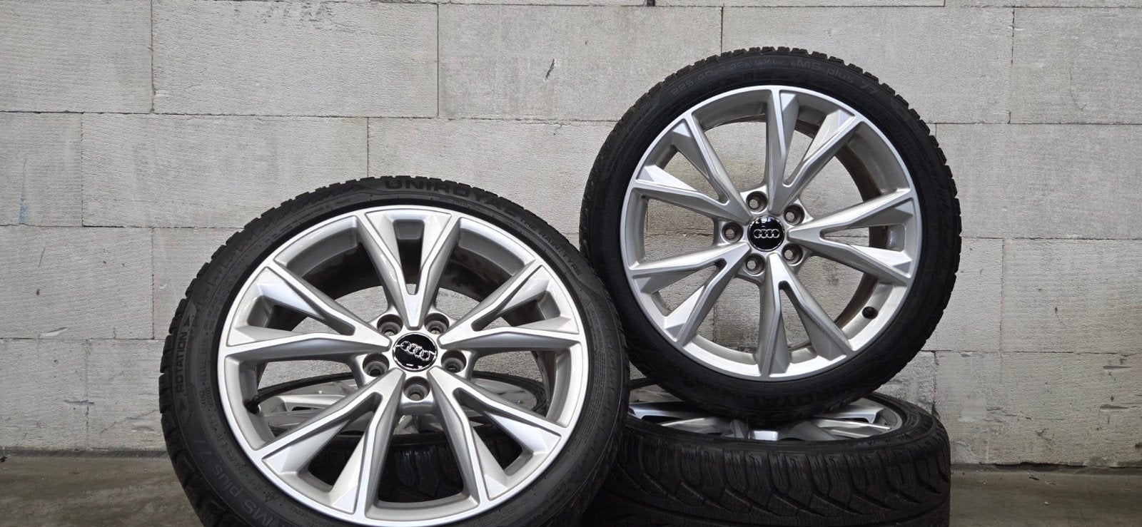 18" Audi A3 S3 VW Golf originele velgen winterbanden 6-7mm, Auto-onderdelen, 18 inch, Gebruikt, Banden en Velgen, C