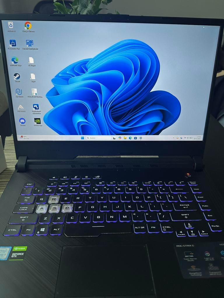 ASUS ROG Strix – i7, GTX 1650, 16GB, 1,38TB – Gaming Laptop, Ophalen, 15 inch, Zo goed als nieuw, Gaming