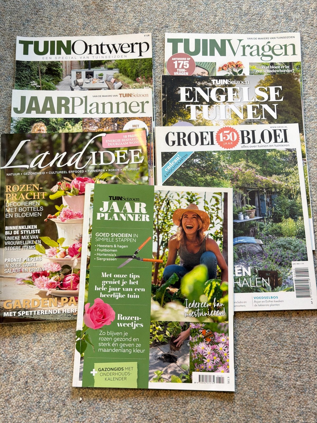 Tuinmagazines: Tuinontwerp, Jaarplanner, Landidee, Groei & B, Ophalen of Verzenden, Gelezen, Tuinieren en Tuinplanten