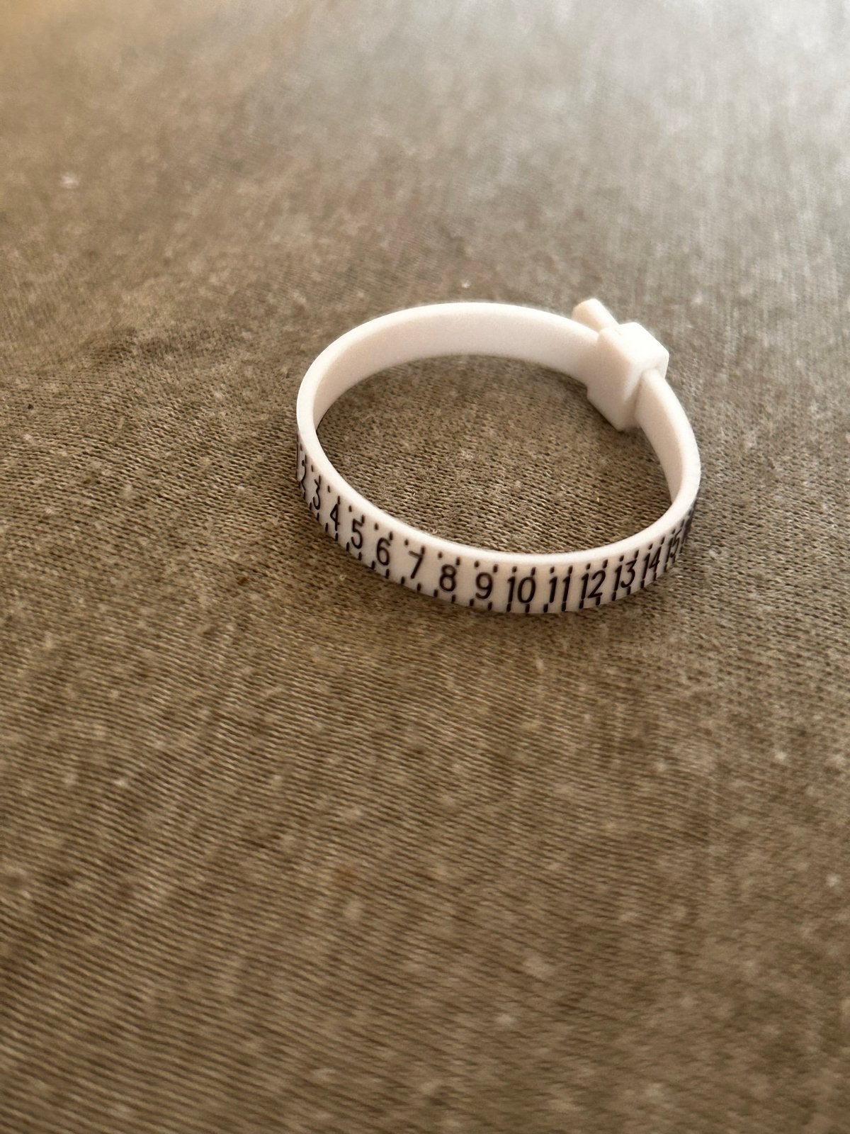 Ringmeter om ringmaten te bepalen, Kunststof, Wit, Nieuw, Ophalen of Verzenden